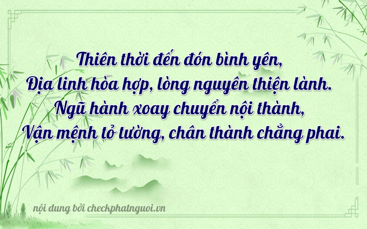 Bài thơ ý nghĩa cho <b>biển số 76AE-03595</b> tại website checkphatnguoi.vn