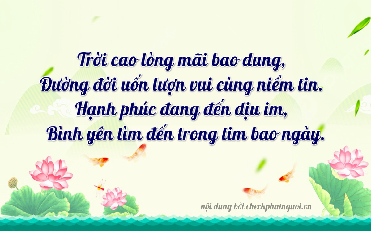 Bài thơ ý nghĩa cho <b>biển số 76AM-02292</b> tại website checkphatnguoi.vn