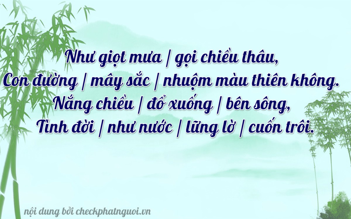 Bài thơ ý nghĩa cho <b>biển số 76B-01950</b> tại website checkphatnguoi.vn