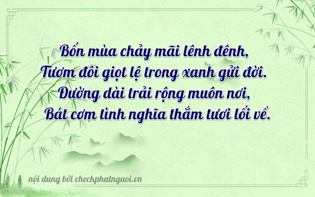Bài thơ ý nghĩa cho <b>biển số 76B-0638</b> tại website checkphatnguoi.vn