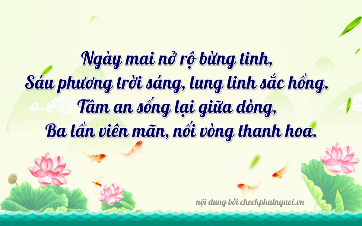 Bài thơ ý nghĩa cho <b>biển số 76B1-06363</b> tại website checkphatnguoi.vn