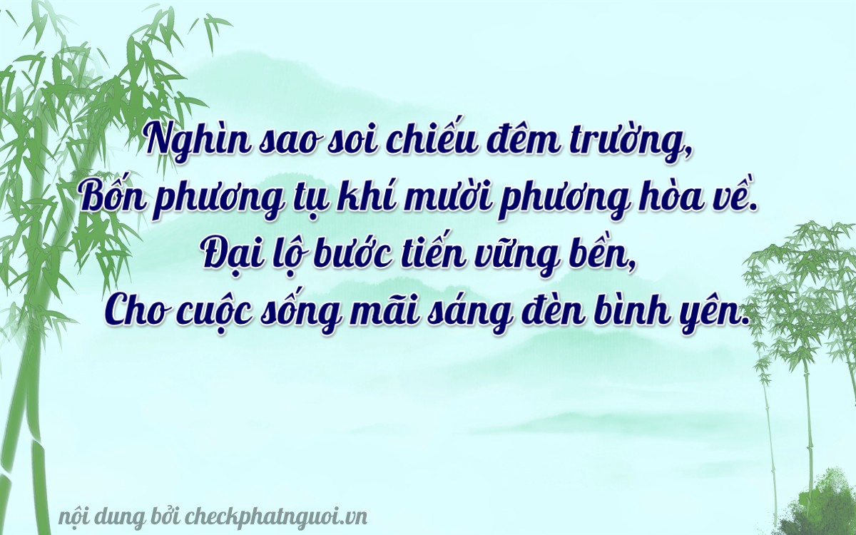 Bài thơ ý nghĩa cho <b>biển số 76B1-16293</b> tại website checkphatnguoi.vn