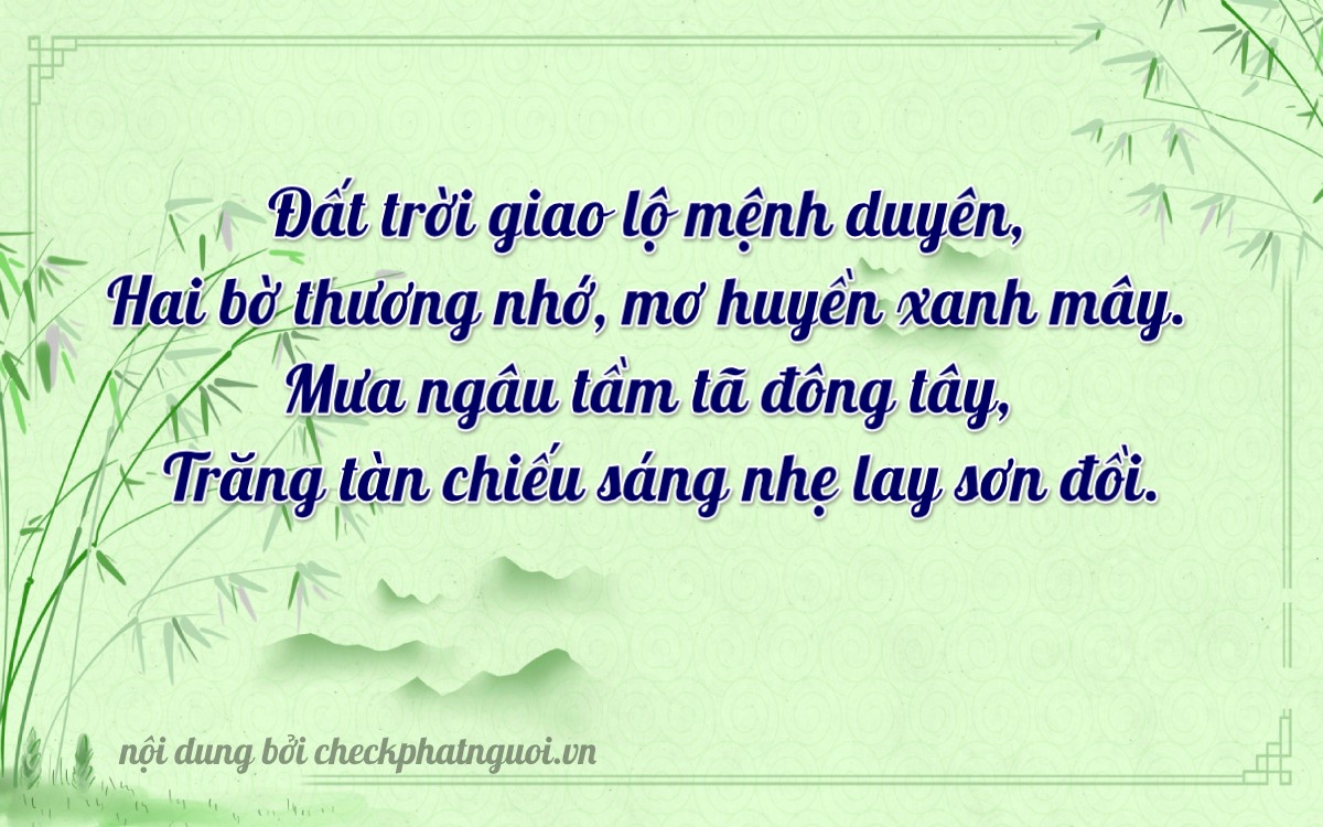 Bài thơ ý nghĩa cho <b>biển số 76B1-20629</b> tại website checkphatnguoi.vn