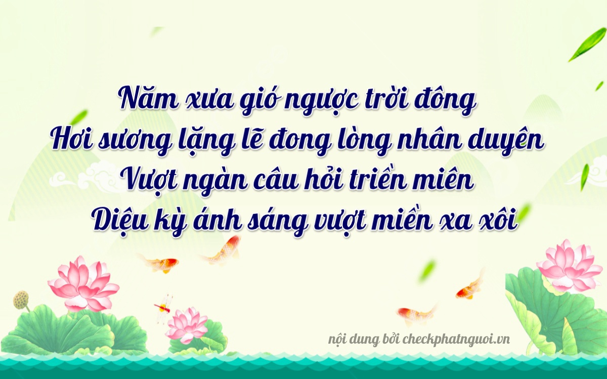 Bài thơ ý nghĩa cho <b>biển số 76B1-37758</b> tại website checkphatnguoi.vn