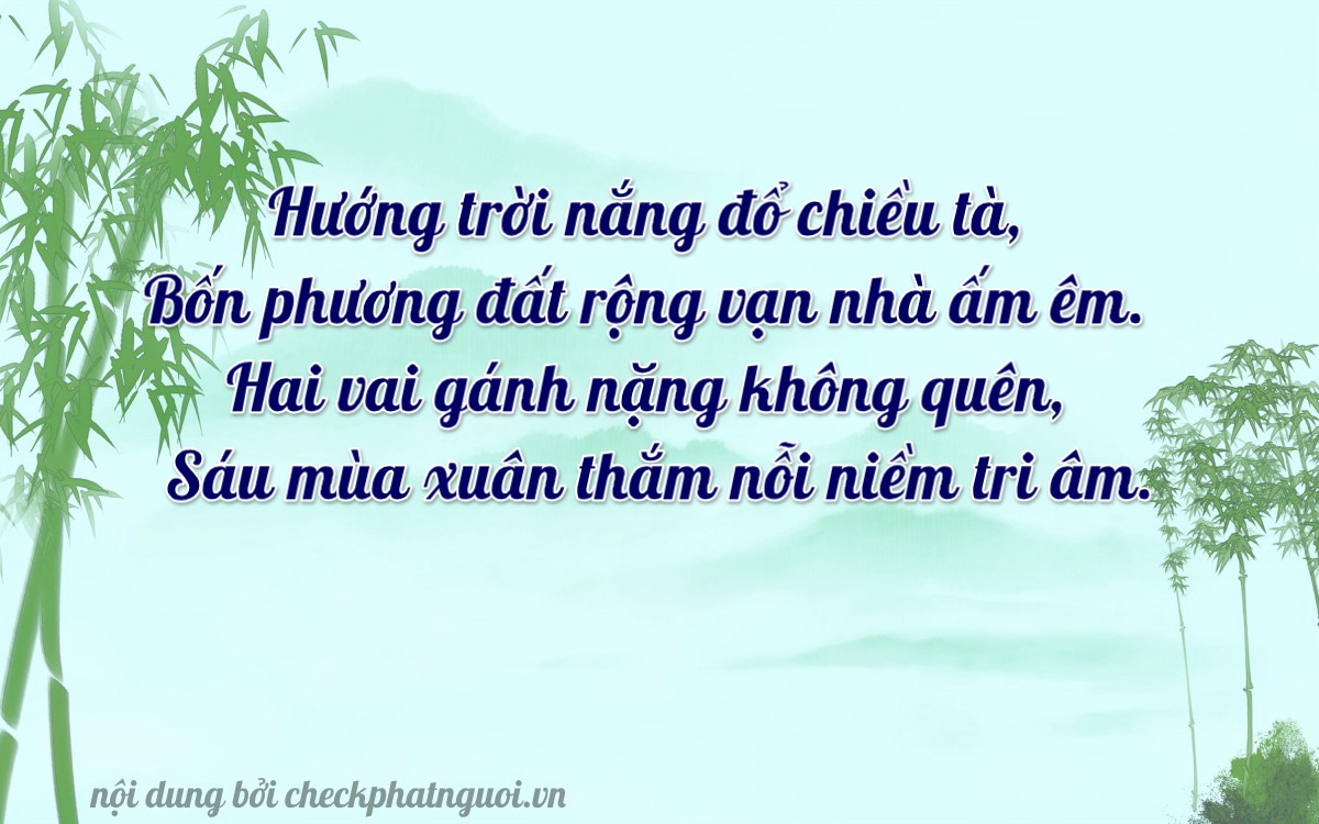 Bài thơ ý nghĩa cho <b>biển số 76B1-40226</b> tại website checkphatnguoi.vn
