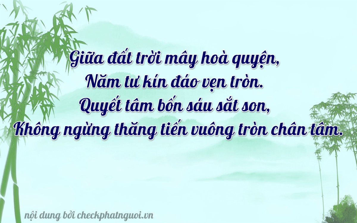 Bài thơ ý nghĩa cho <b>biển số 76B1-46654</b> tại website checkphatnguoi.vn