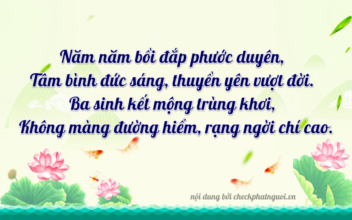 Bài thơ ý nghĩa cho <b>biển số 76B1-53930</b> tại website checkphatnguoi.vn