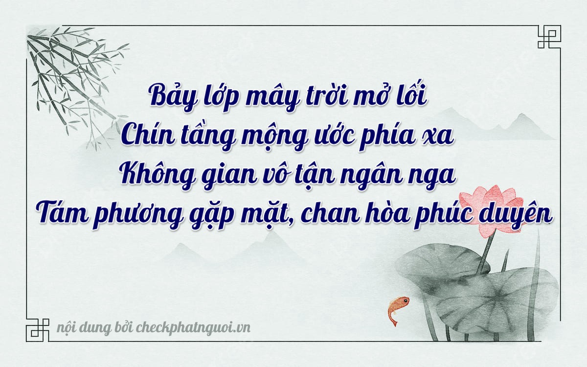 Bài thơ ý nghĩa cho <b>biển số 76B1-79008</b> tại website checkphatnguoi.vn