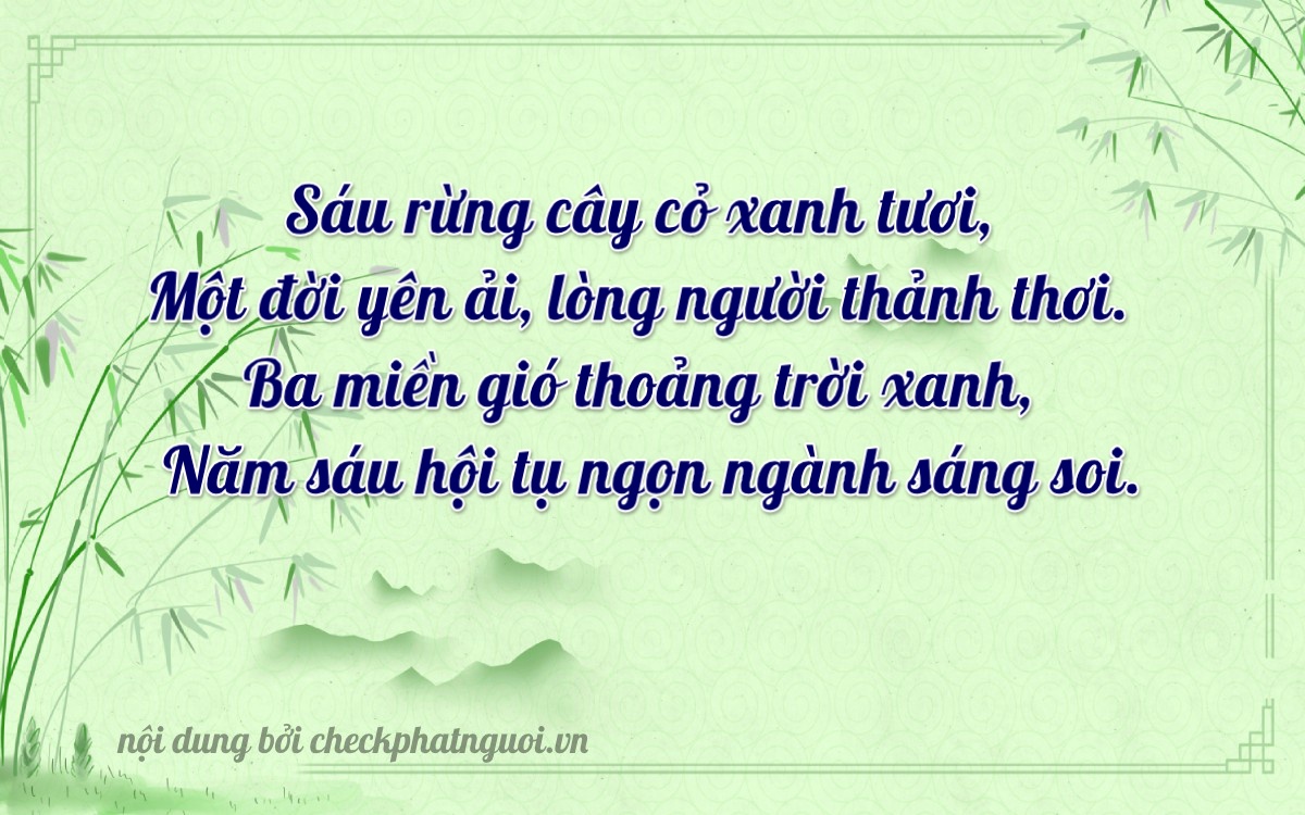 Bài thơ ý nghĩa cho <b>biển số 76B-61350</b> tại website checkphatnguoi.vn