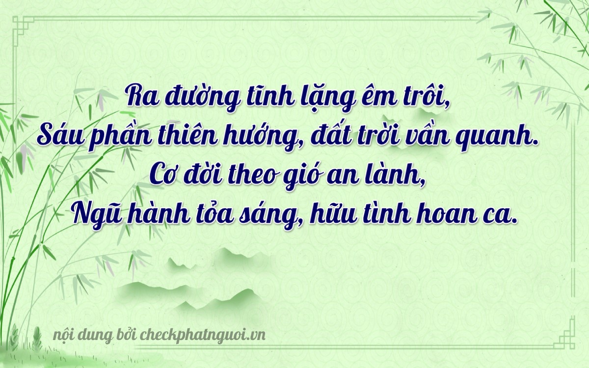 Bài thơ ý nghĩa cho <b>biển số 76B-64659</b> tại website checkphatnguoi.vn