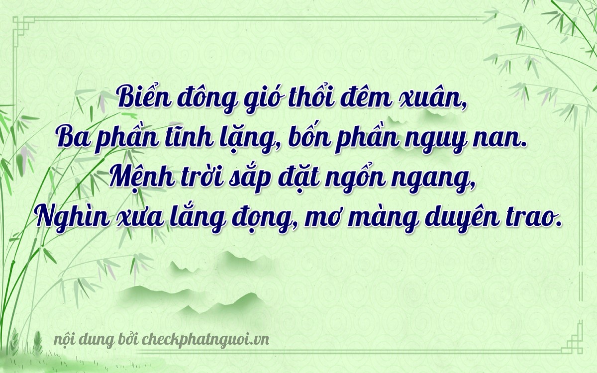 Bài thơ ý nghĩa cho <b>biển số 76C-03287</b> tại website checkphatnguoi.vn
