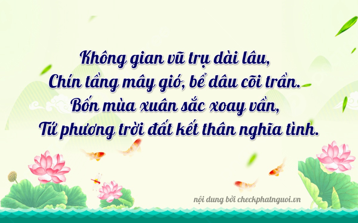 Bài thơ ý nghĩa cho <b>biển số 76C-09442</b> tại website checkphatnguoi.vn