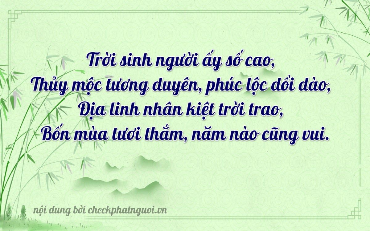 Bài thơ ý nghĩa cho <b>biển số 76C1-16429</b> tại website checkphatnguoi.vn