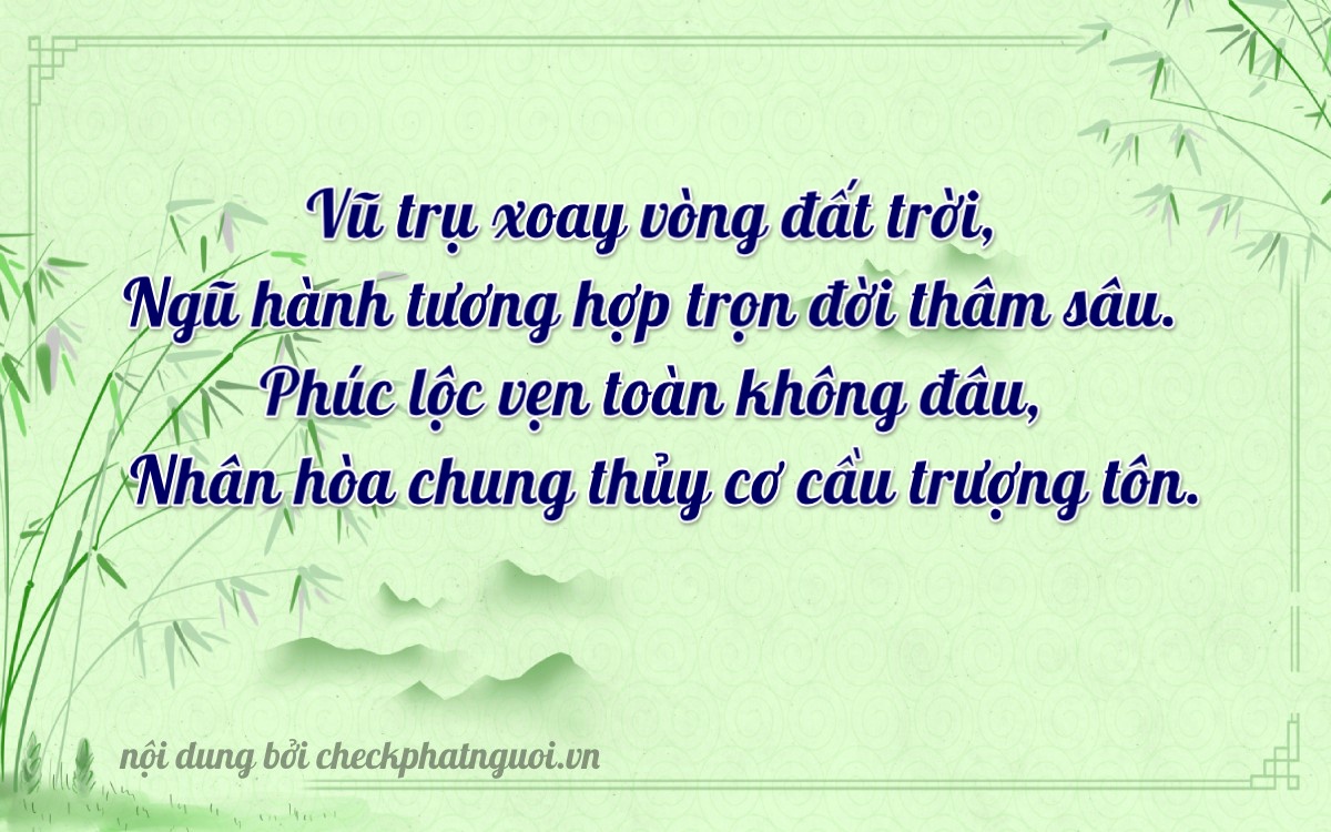 Bài thơ ý nghĩa cho <b>biển số 76C1-25717</b> tại website checkphatnguoi.vn