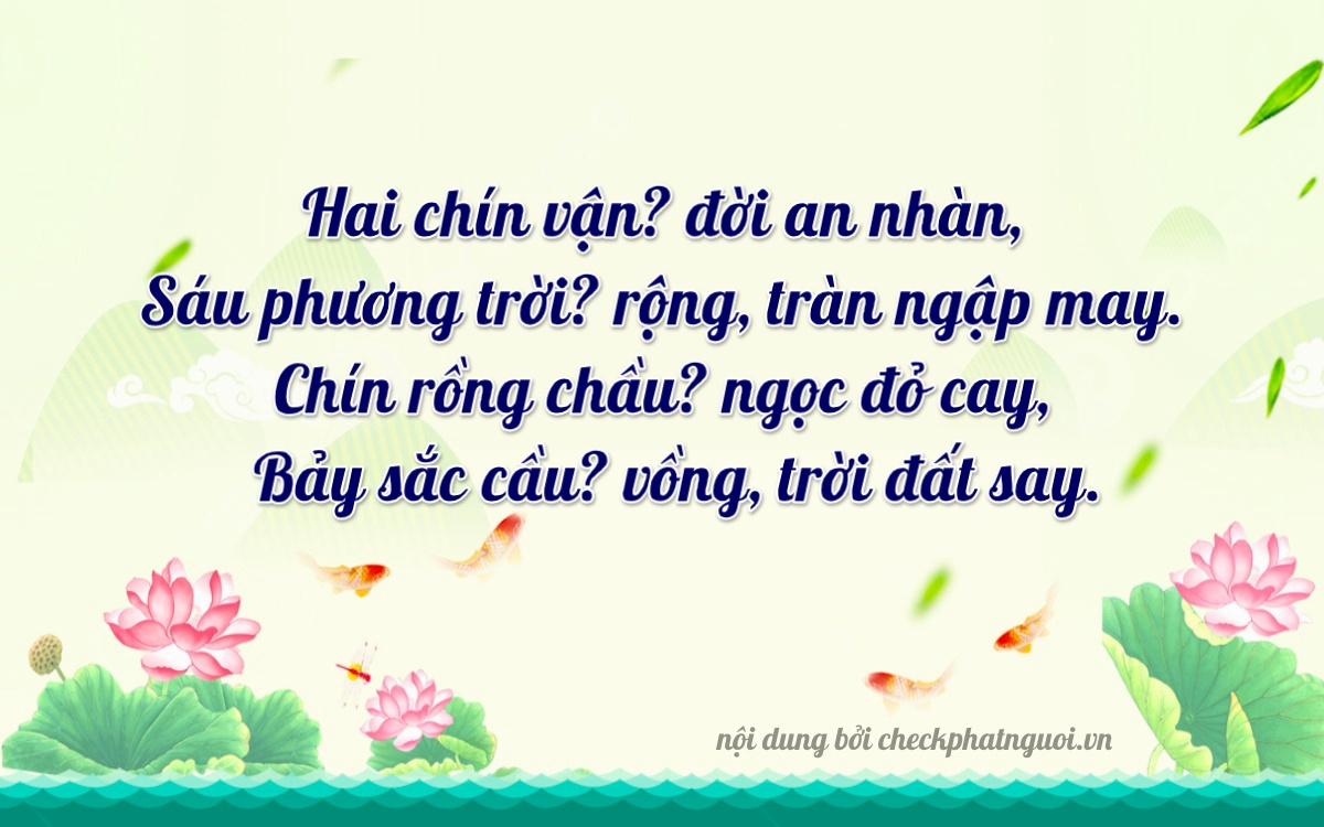 Bài thơ ý nghĩa cho <b>biển số 76C1-29697</b> tại website checkphatnguoi.vn