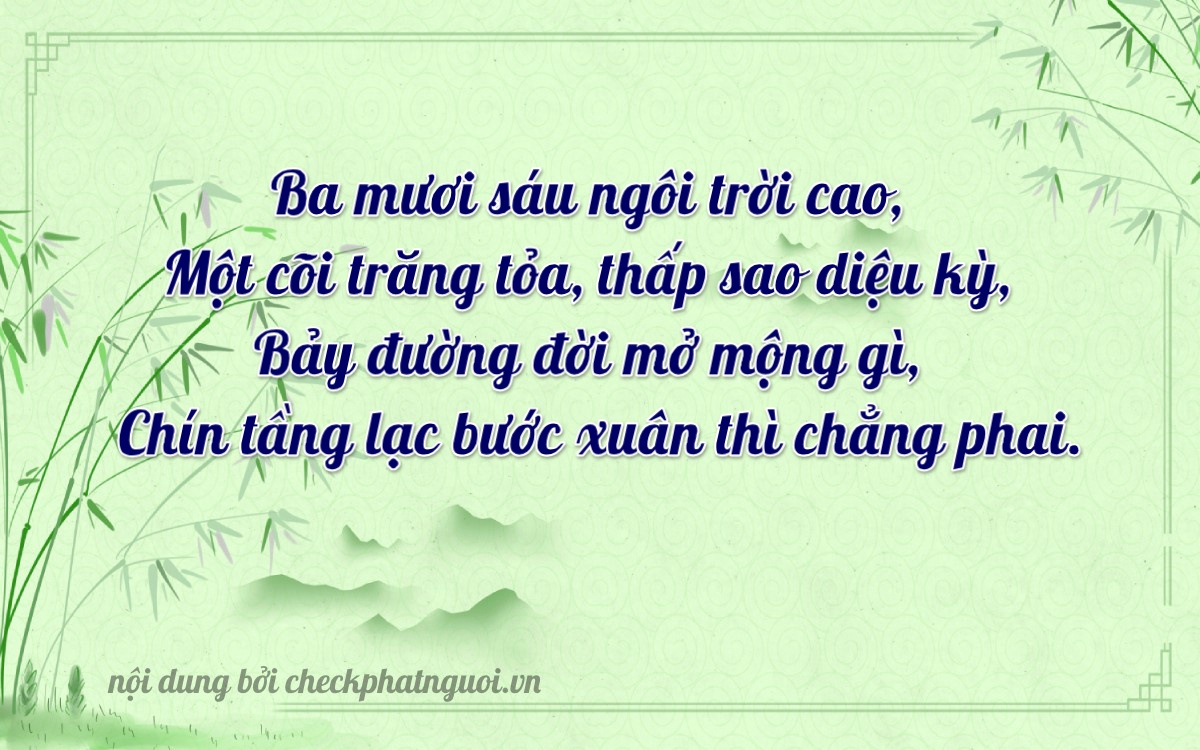 Bài thơ ý nghĩa cho <b>biển số 76C1-37694</b> tại website checkphatnguoi.vn