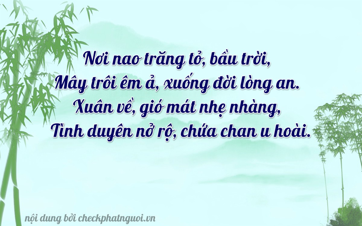 Bài thơ ý nghĩa cho <b>biển số 76C1-42041</b> tại website checkphatnguoi.vn