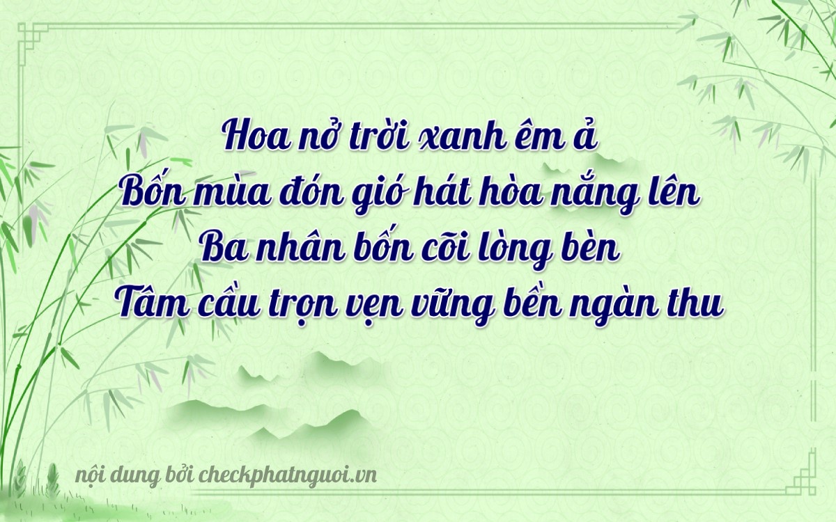 Bài thơ ý nghĩa cho <b>biển số 76C1-43384</b> tại website checkphatnguoi.vn
