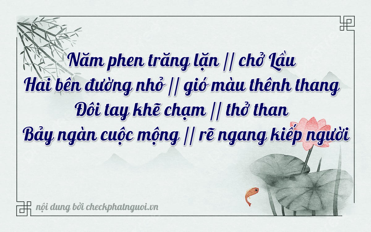 Bài thơ ý nghĩa cho <b>biển số 76C1-50267</b> tại website checkphatnguoi.vn