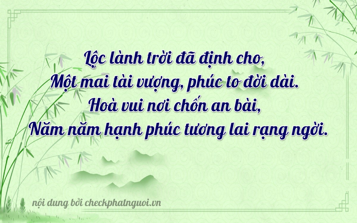 Bài thơ ý nghĩa cho <b>biển số 76C-16105</b> tại website checkphatnguoi.vn