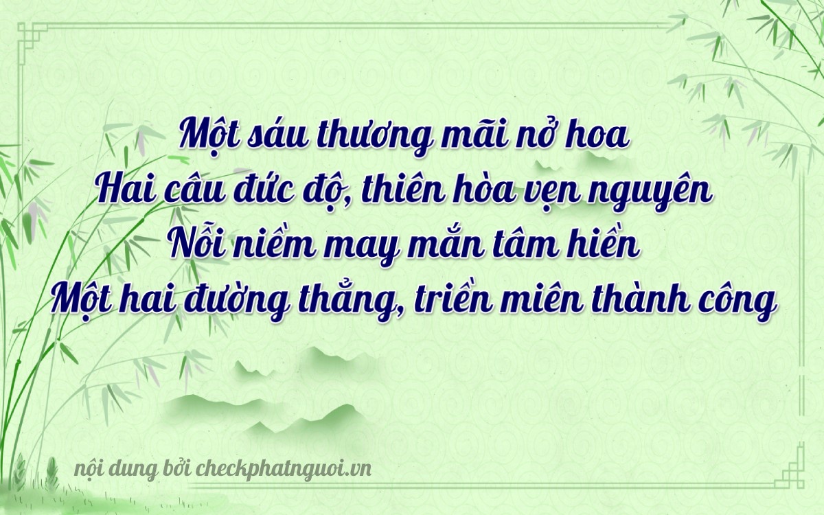 Bài thơ ý nghĩa cho <b>biển số 76C-16212</b> tại website checkphatnguoi.vn