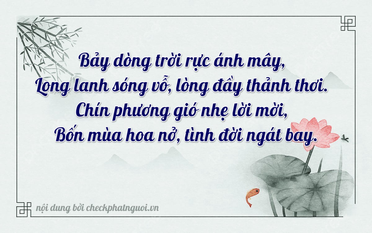 Bài thơ ý nghĩa cho <b>biển số 76C-17944</b> tại website checkphatnguoi.vn