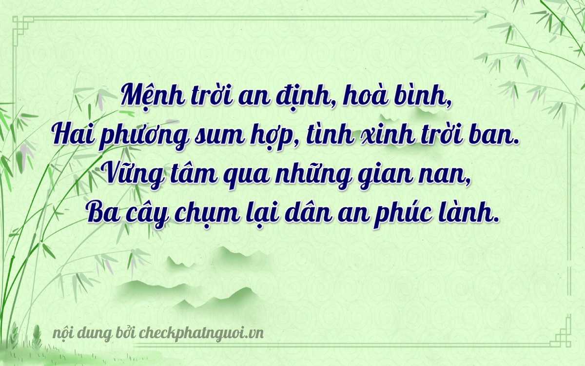 Bài thơ ý nghĩa cho <b>biển số 76C1-82132</b> tại website checkphatnguoi.vn