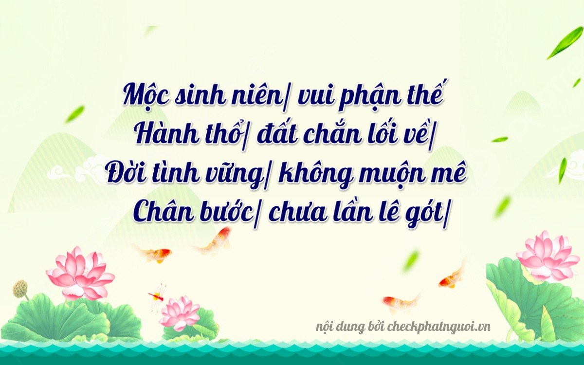 Bài thơ ý nghĩa cho <b>biển số 76D1-23906</b> tại website checkphatnguoi.vn