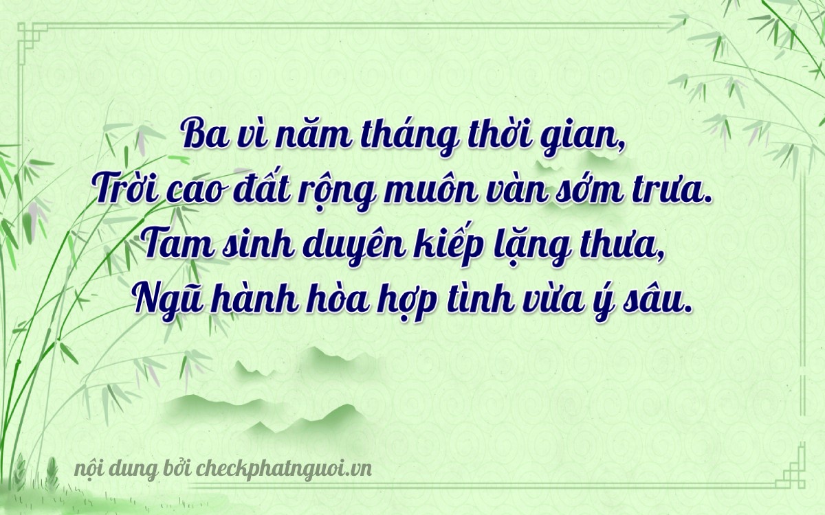 Bài thơ ý nghĩa cho <b>biển số 76D1-36055</b> tại website checkphatnguoi.vn