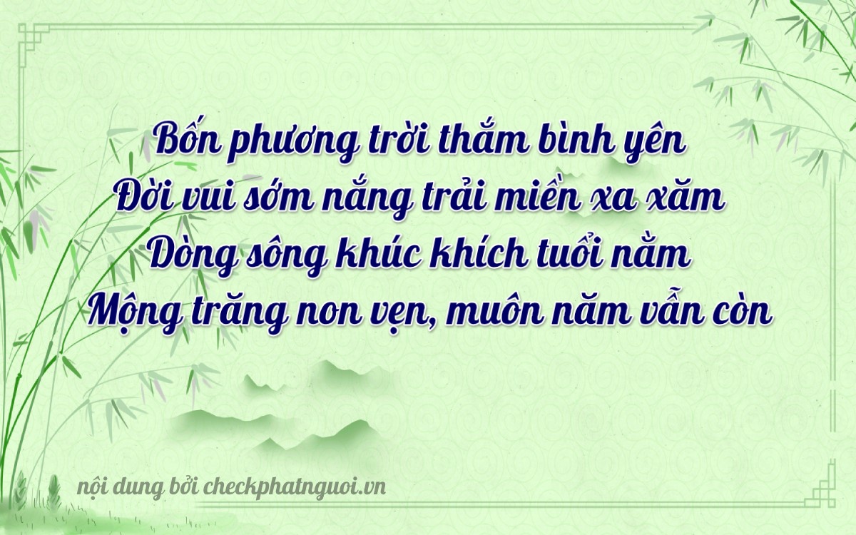 Bài thơ ý nghĩa cho <b>biển số 76D1-49310</b> tại website checkphatnguoi.vn