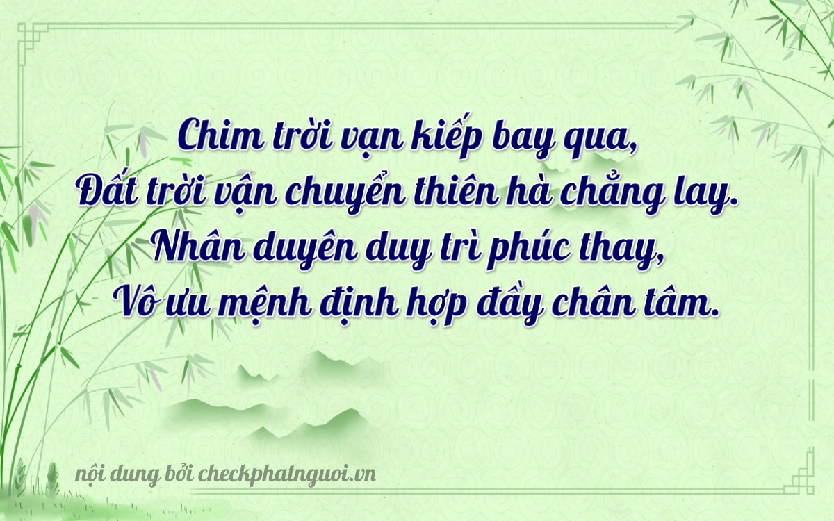 Bài thơ ý nghĩa cho <b>biển số 76E-00227</b> tại website checkphatnguoi.vn