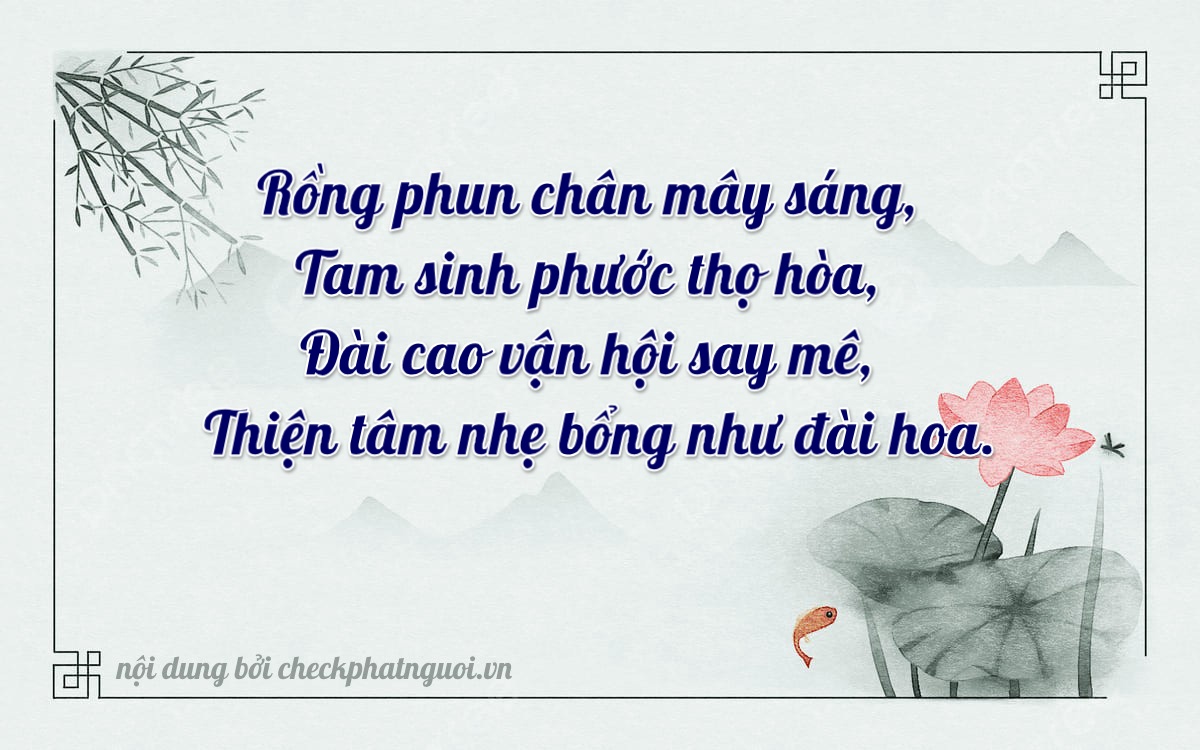 Bài thơ ý nghĩa cho <b>biển số 76E1-02318</b> tại website checkphatnguoi.vn