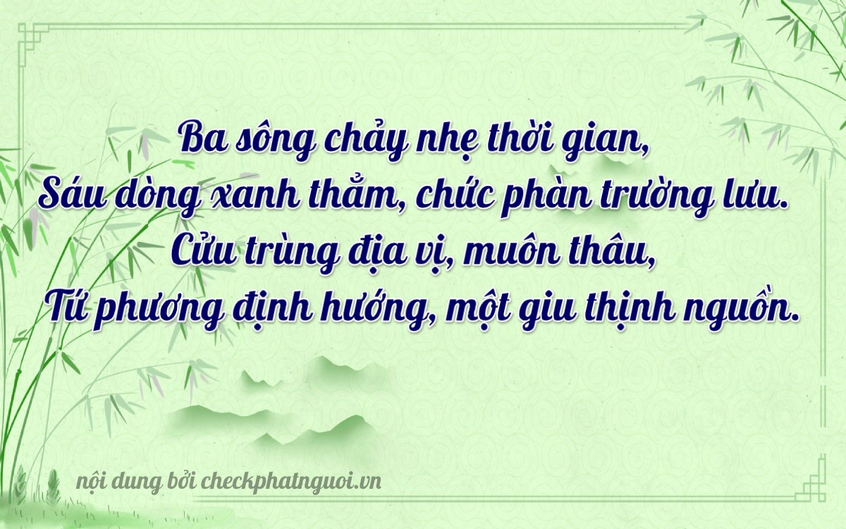 Bài thơ ý nghĩa cho <b>biển số 76E1-36984</b> tại website checkphatnguoi.vn