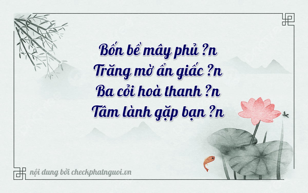 Bài thơ ý nghĩa cho <b>biển số 76E1-44338</b> tại website checkphatnguoi.vn