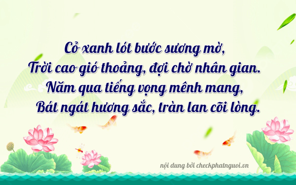 Bài thơ ý nghĩa cho <b>biển số 76E1-56788</b> tại website checkphatnguoi.vn