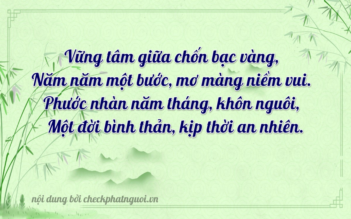 Bài thơ ý nghĩa cho <b>biển số 76E1-58181</b> tại website checkphatnguoi.vn