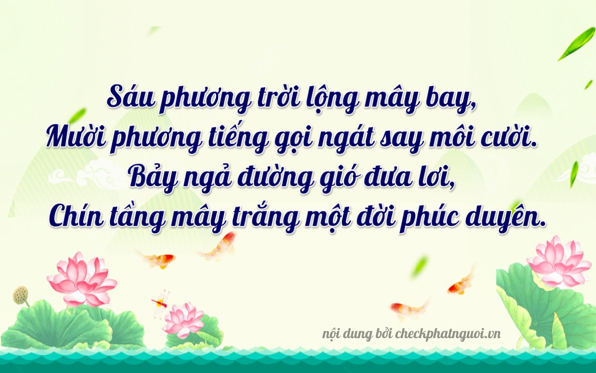 Bài thơ ý nghĩa cho <b>biển số 76E1-61796</b> tại website checkphatnguoi.vn