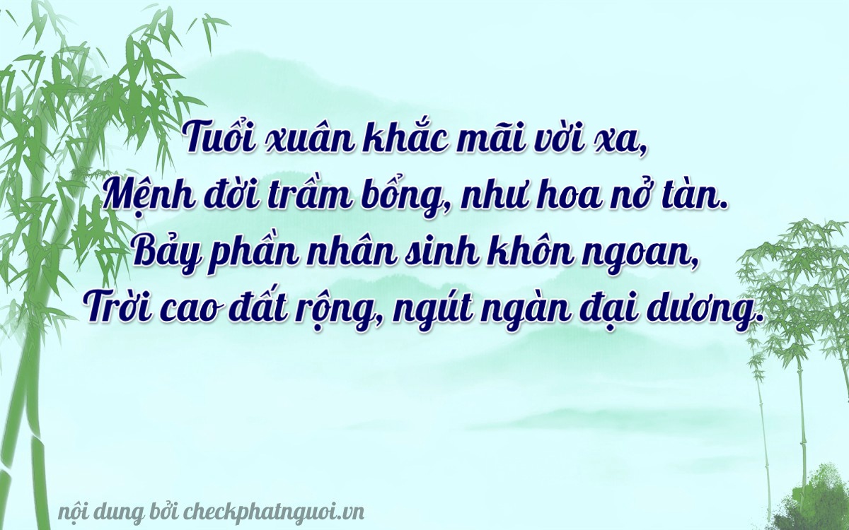 Bài thơ ý nghĩa cho <b>biển số 76E1-72163</b> tại website checkphatnguoi.vn