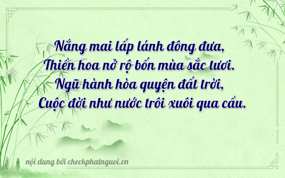 Bài thơ ý nghĩa cho <b>biển số 76F-00275</b> tại website checkphatnguoi.vn