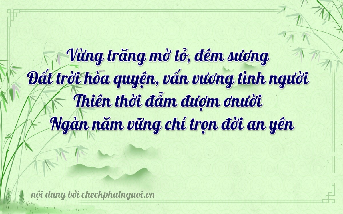 Bài thơ ý nghĩa cho <b>biển số 76G1-07075</b> tại website checkphatnguoi.vn