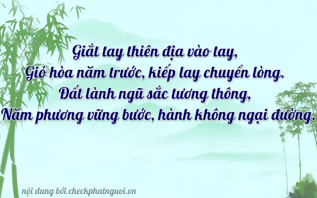 Bài thơ ý nghĩa cho <b>biển số 76G1-43619</b> tại website checkphatnguoi.vn