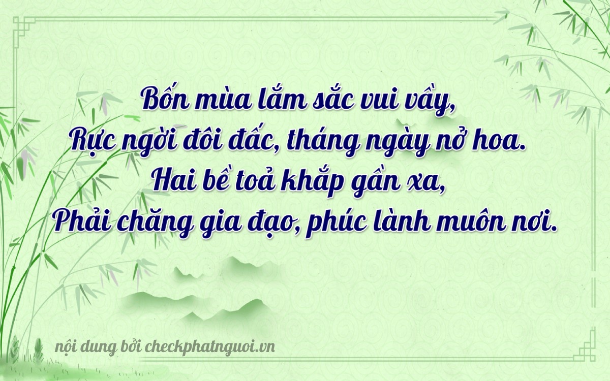 Bài thơ ý nghĩa cho <b>biển số 76G1-44272</b> tại website checkphatnguoi.vn