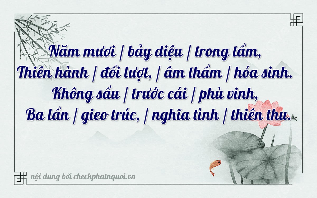 Bài thơ ý nghĩa cho <b>biển số 76G1-50703</b> tại website checkphatnguoi.vn