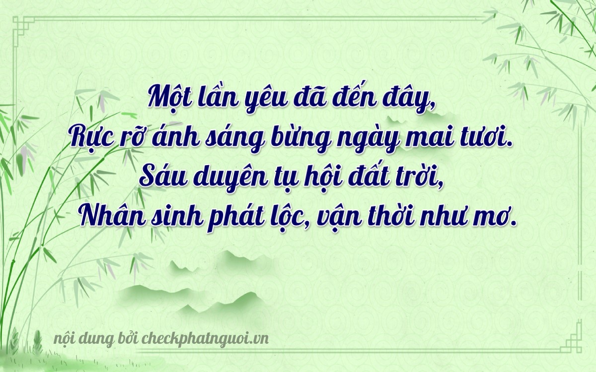 Bài thơ ý nghĩa cho <b>biển số 76H-00992</b> tại website checkphatnguoi.vn