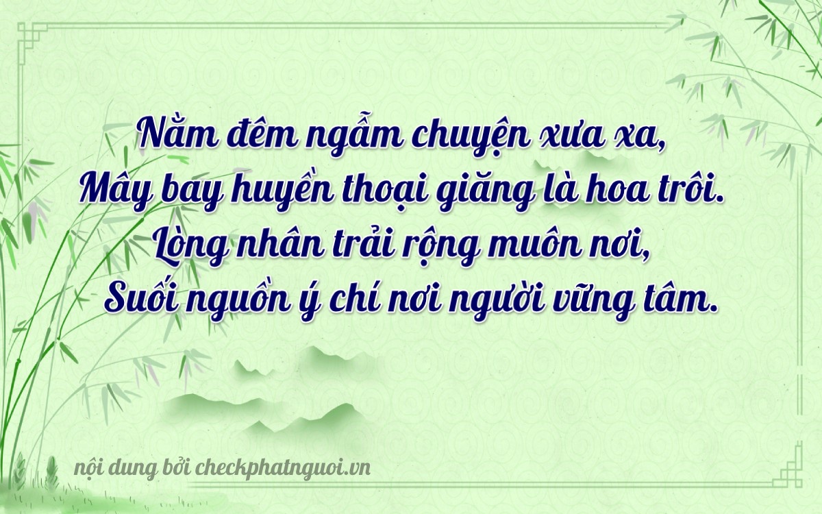 Bài thơ ý nghĩa cho <b>biển số 76H-03715</b> tại website checkphatnguoi.vn