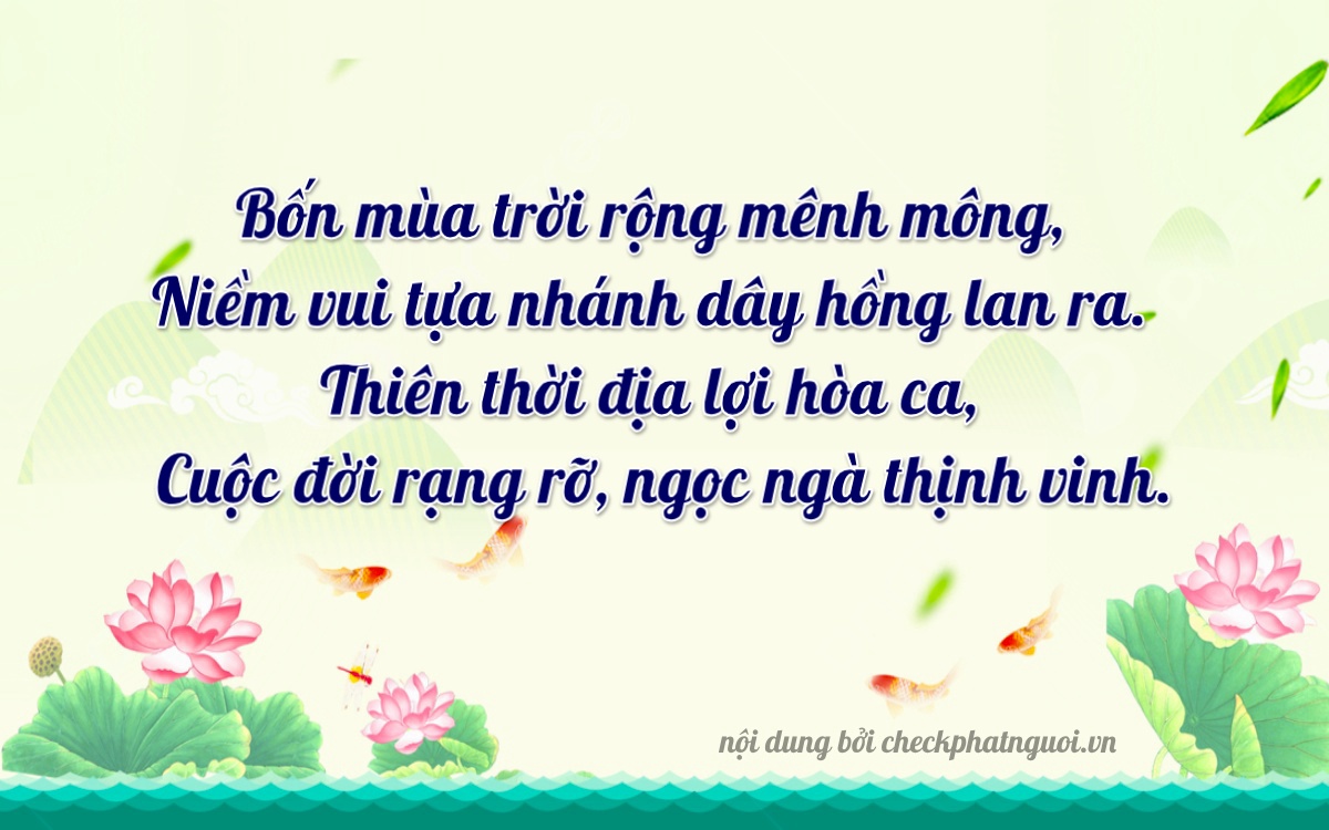 Bài thơ ý nghĩa cho <b>biển số 76H-46344</b> tại website checkphatnguoi.vn