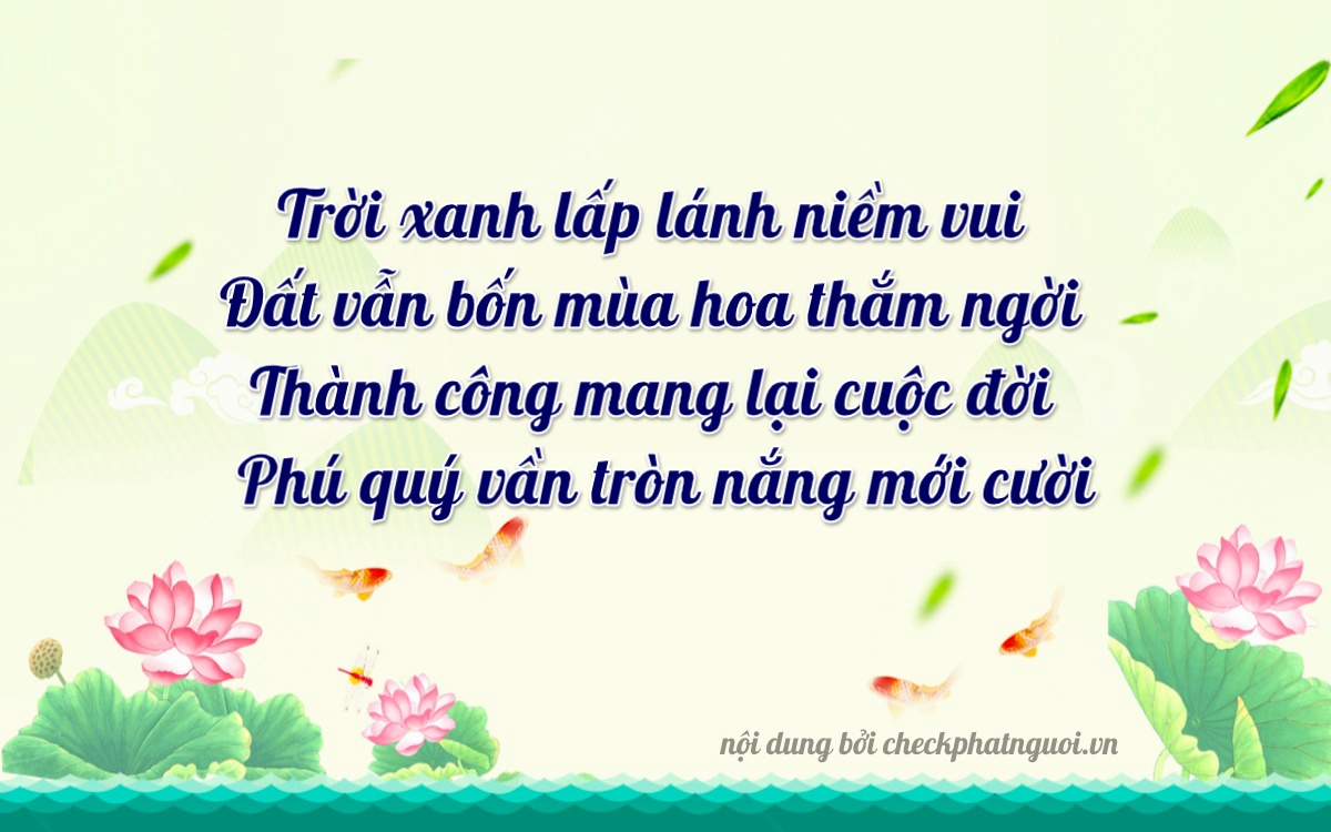 Bài thơ ý nghĩa cho <b>biển số 76H-C1190</b> tại website checkphatnguoi.vn