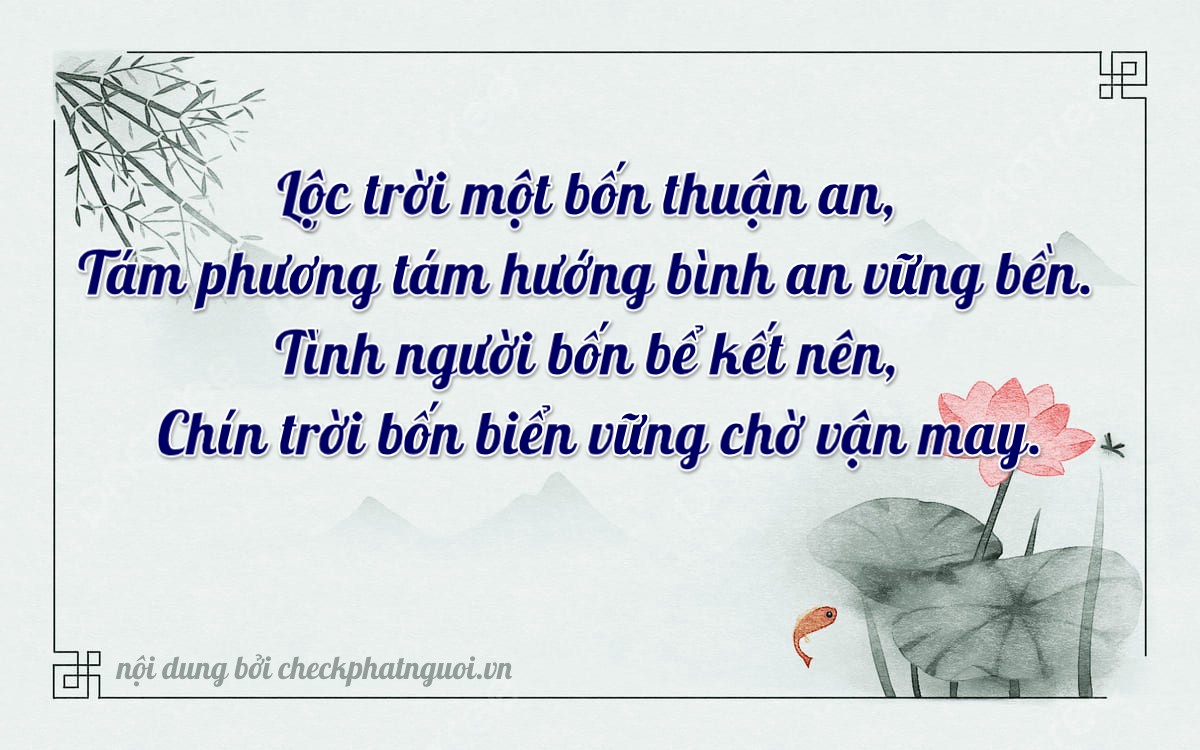 Bài thơ ý nghĩa cho <b>biển số 76K1-18447</b> tại website checkphatnguoi.vn