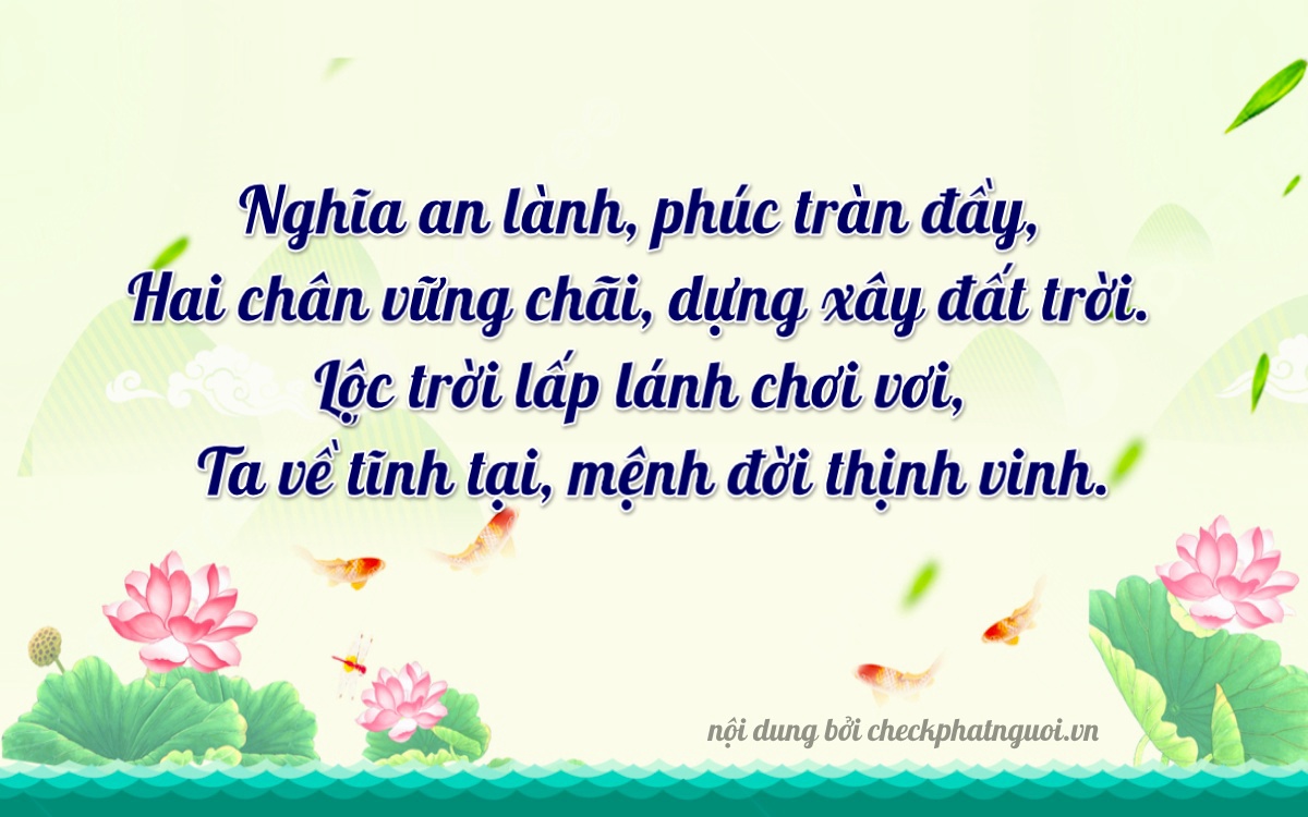 Bài thơ ý nghĩa cho <b>biển số 76K1-23623</b> tại website checkphatnguoi.vn