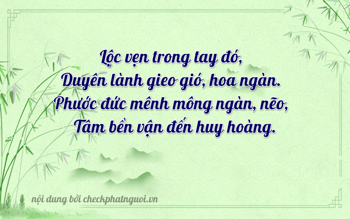 Bài thơ ý nghĩa cho <b>biển số 76M1-27111</b> tại website checkphatnguoi.vn